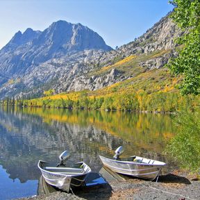 Boote auf dem Silver Lake