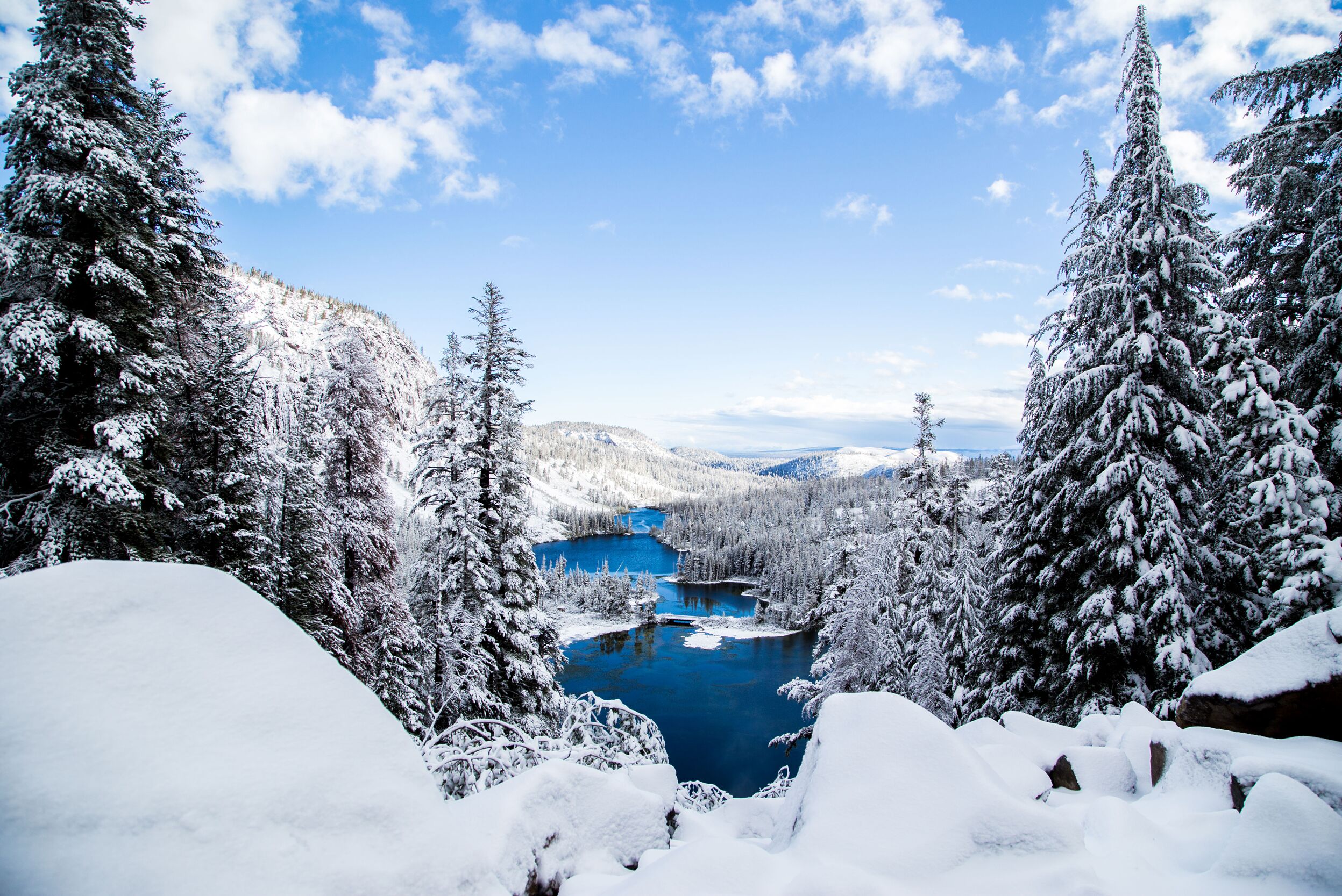 Winterlandschaft am Mammoth Lake