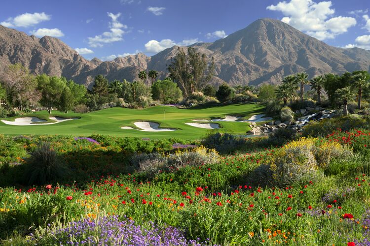 Golfplatz in schöner Kulisse in Palm Springs