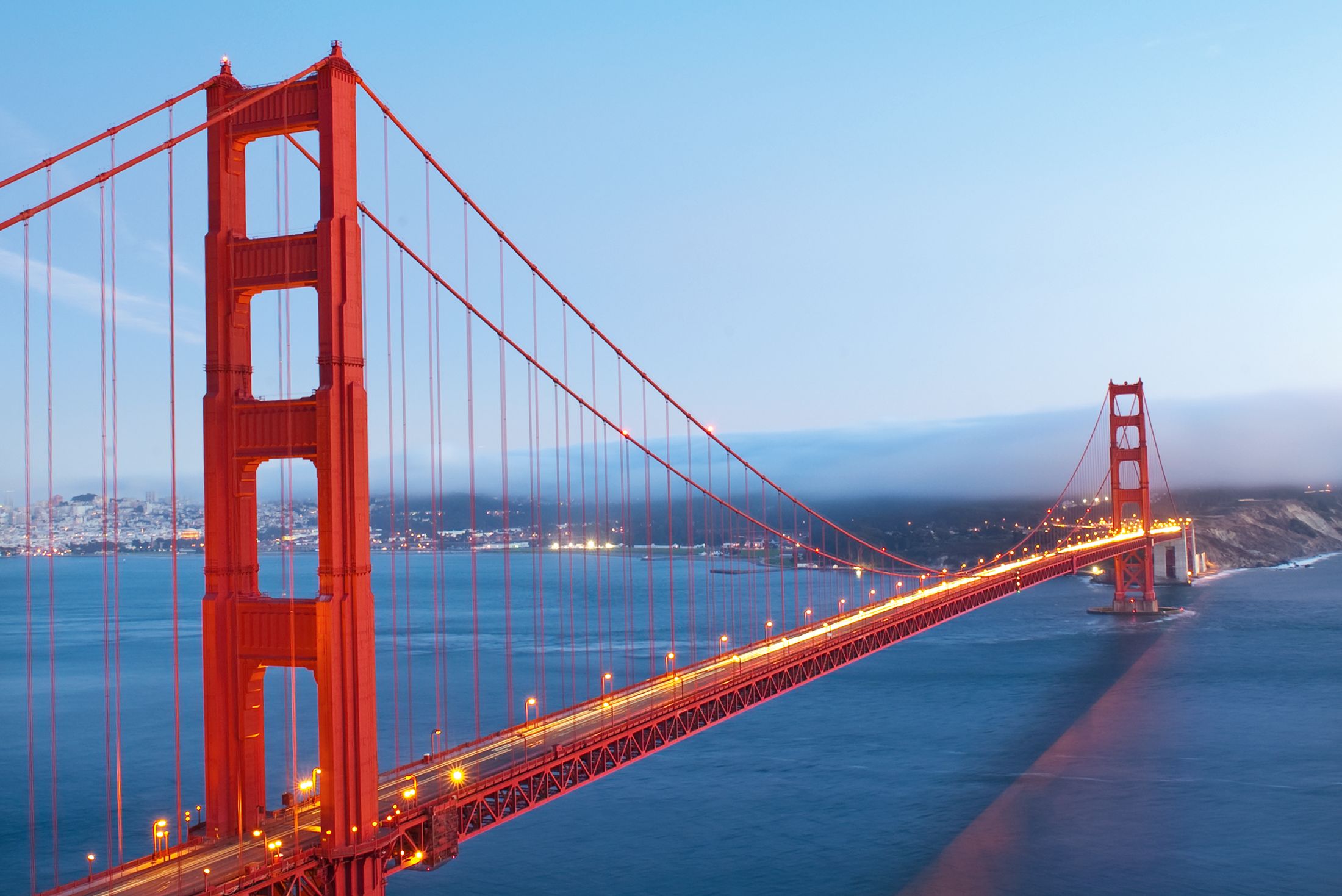 Die Golden Gate Bridge in San Fransisco