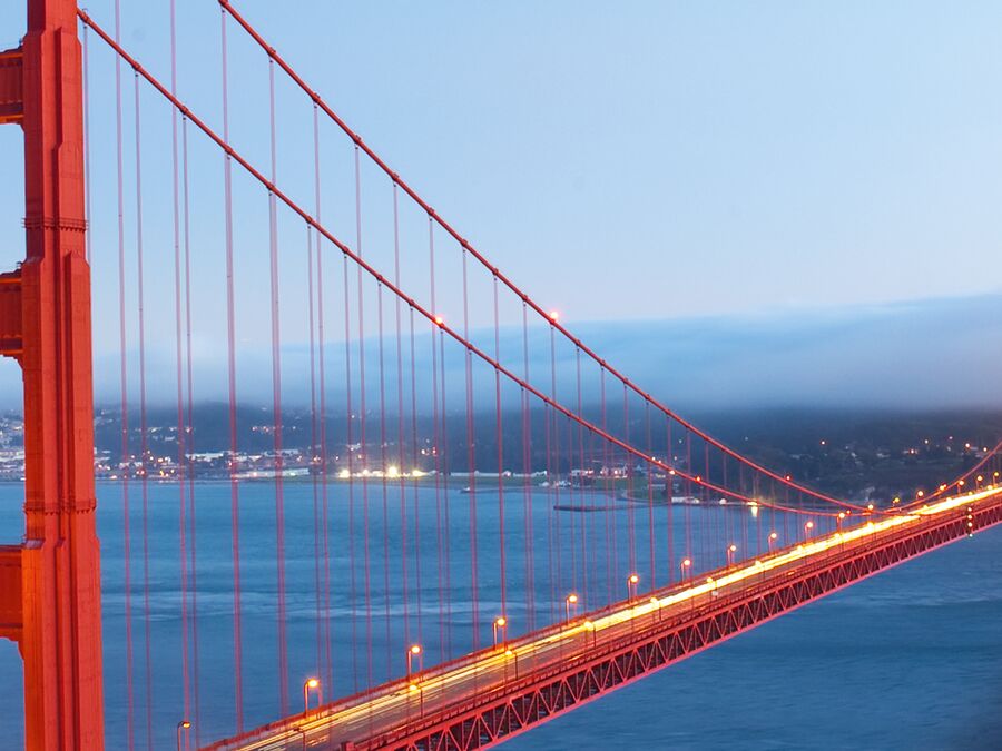 Die Golden Gate Bridge in San Fransisco