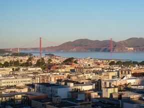 Weitblick über den Dächern von San Francisco Weitblick über den Dächern von San Francisco