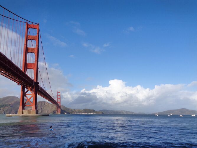 Die Golden Gate Bridge in San Francisco