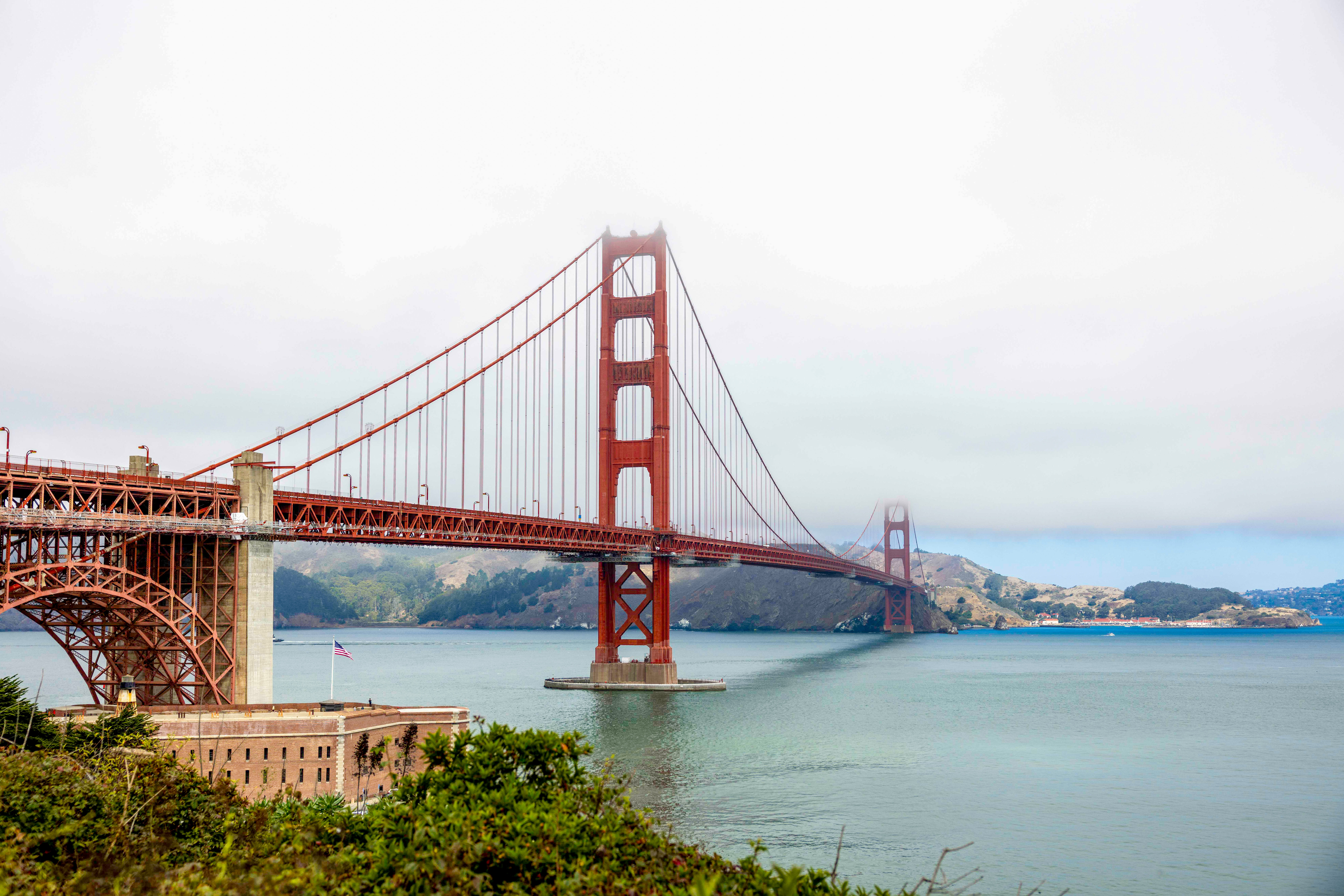 Wolkendecke über der Golden Gate Bridge