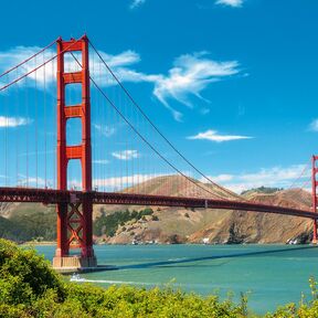 Golden Gate Bridge bei Sonnenschein