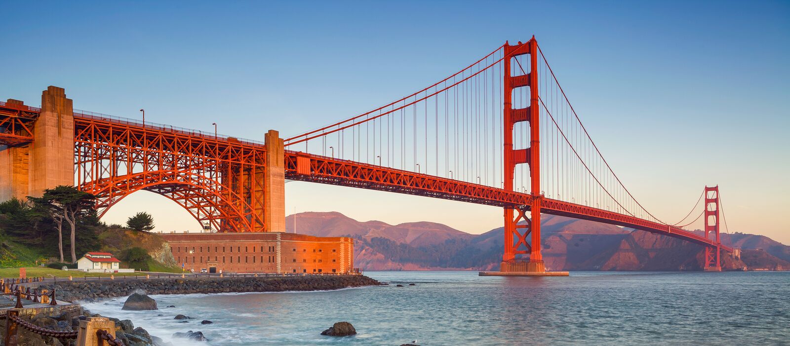 Blick auf die Golden Gate Bridge, San Francisco
