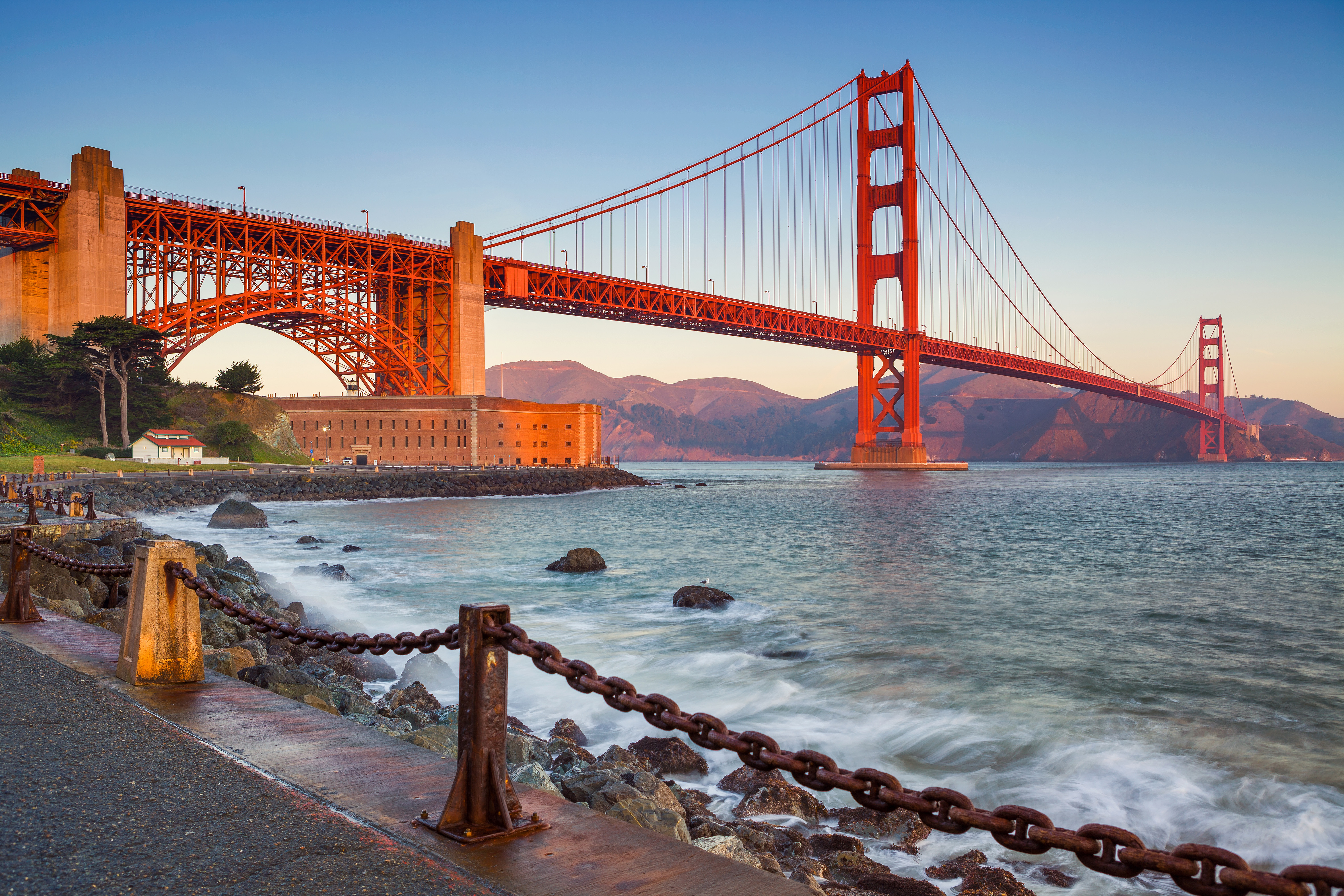 Blick auf die Golden Gate Bridge, San Francisco