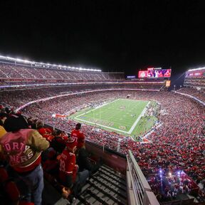 Fußballspiel im Levi’s Stadium in Santa Clara in Kalifornien