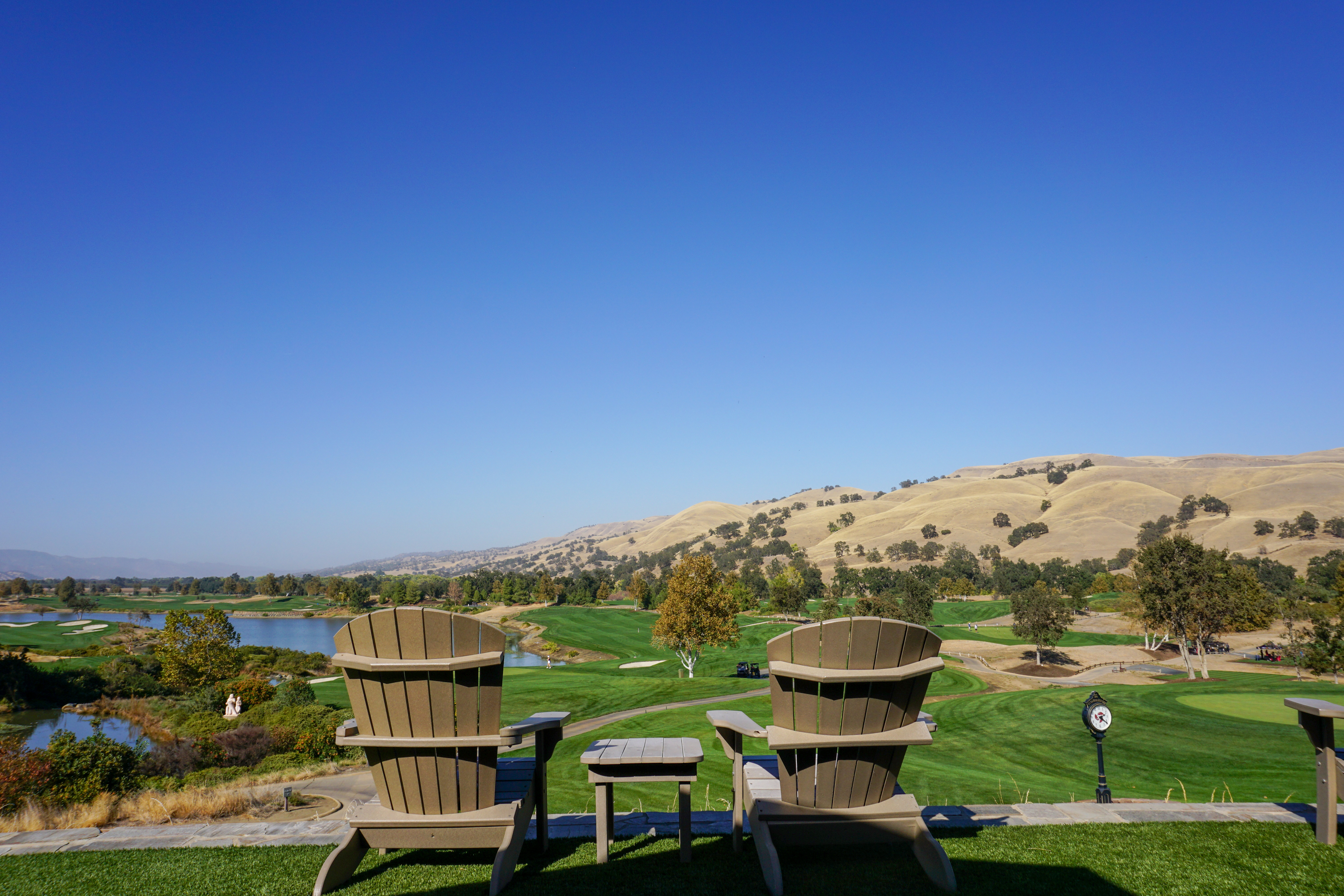 Aussicht auf einen der Golfplätze im Yolo County