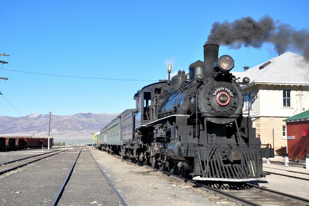 Der Ghost Train der Nevada Northern Railway in den USA
