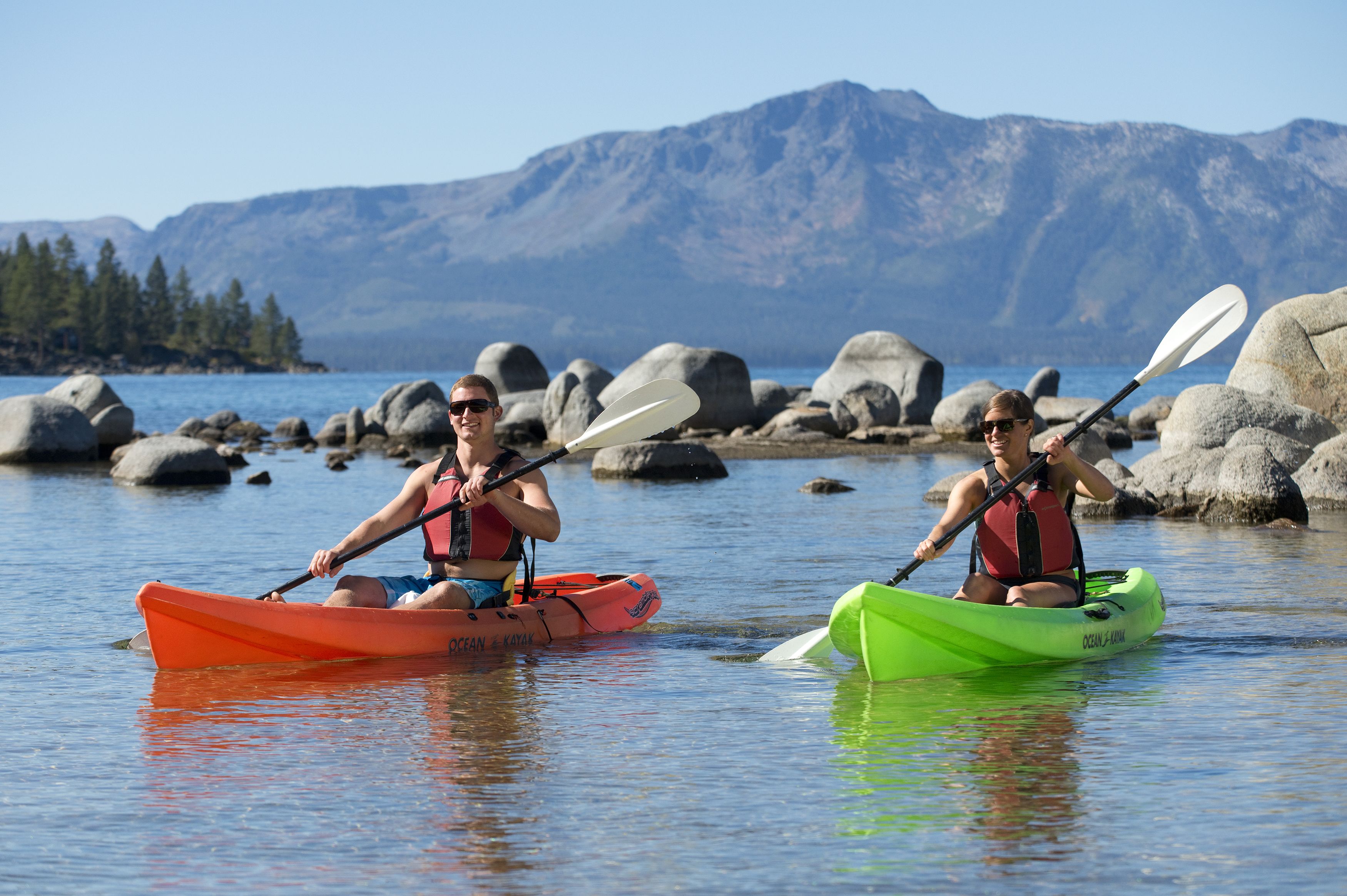 Kayaktour in der Zephyr Cove