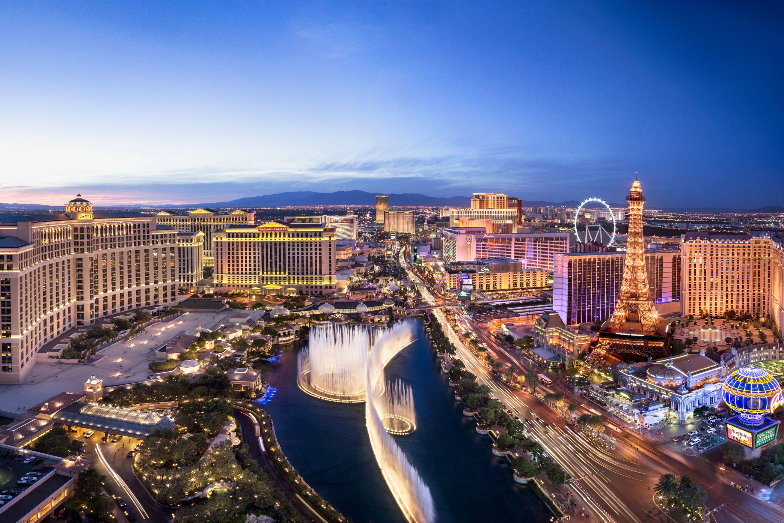 Las Vegas am Abend, Las Vegas, Nevada