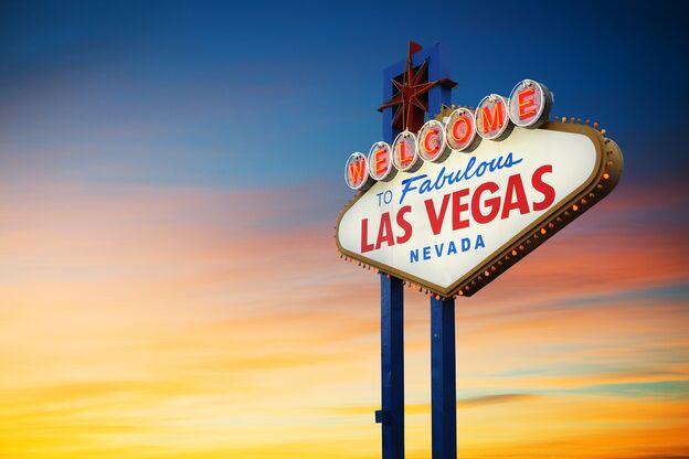 Welcome to Fabulous Las Vegas Schild, Nevada; USA