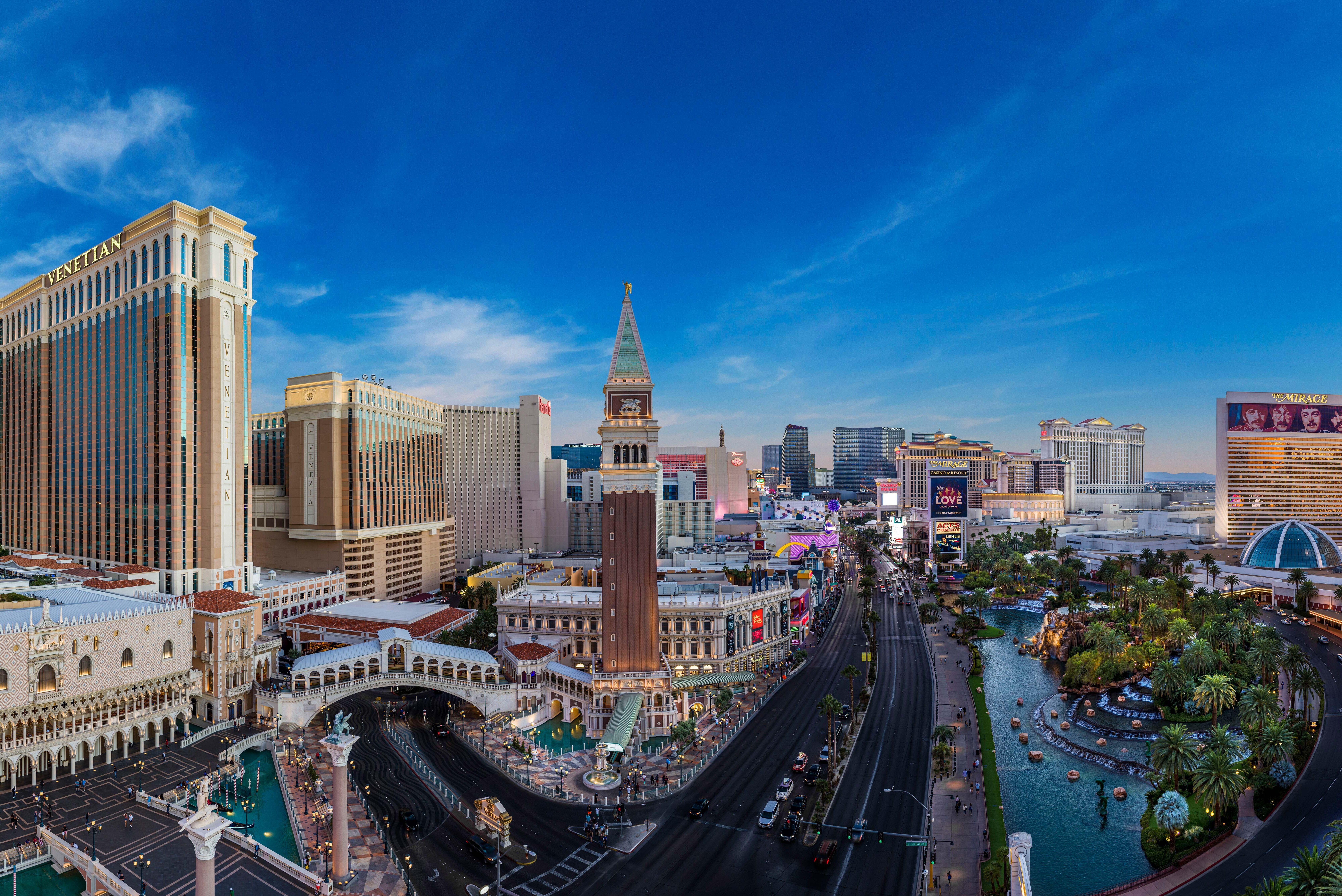 Sonniger Tag beim Las Vegas Strip