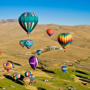 Das Great Reno Heißluftballon Rennen, Nevada
