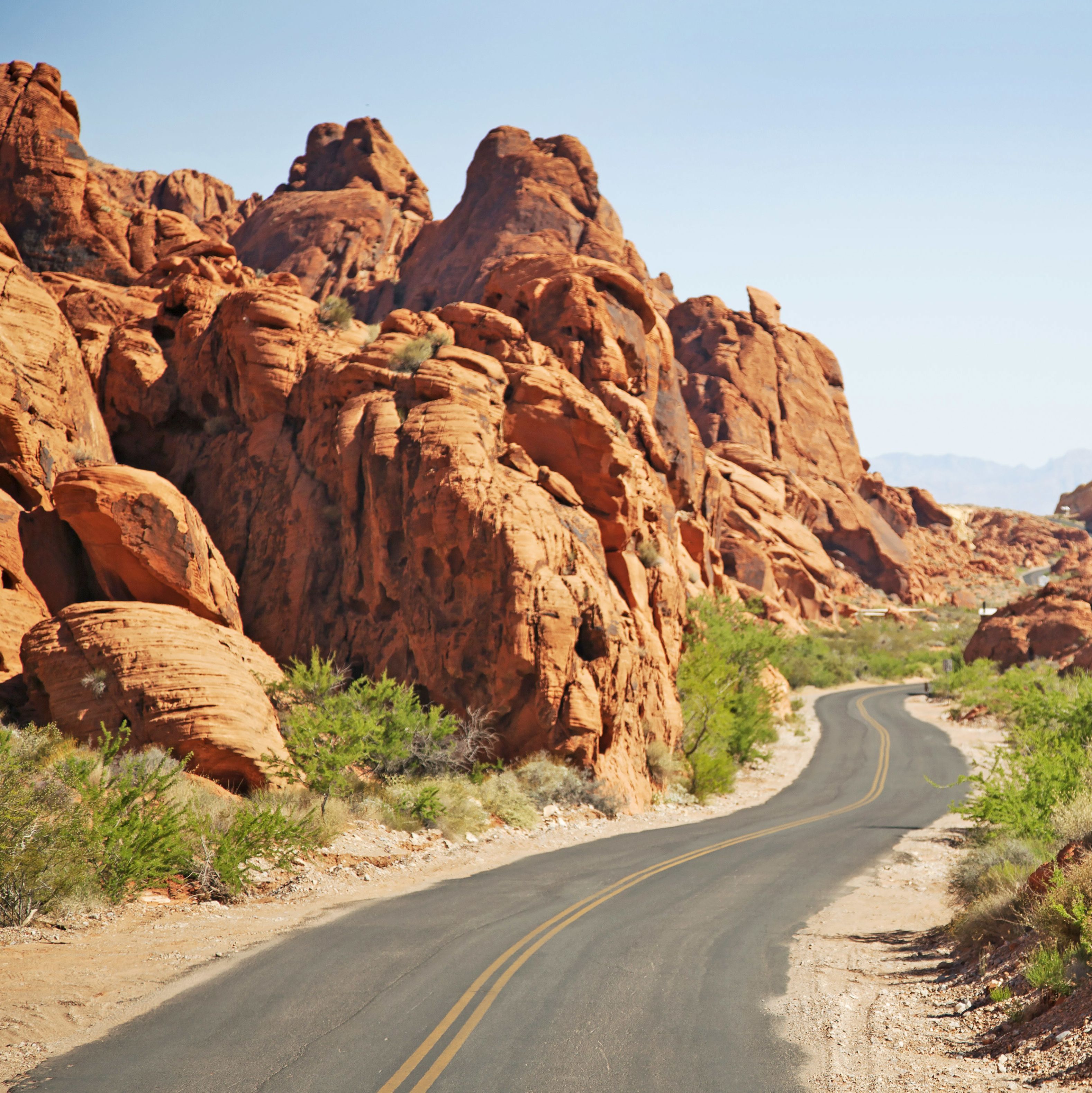 Die Valley of Fire Road in Nevada