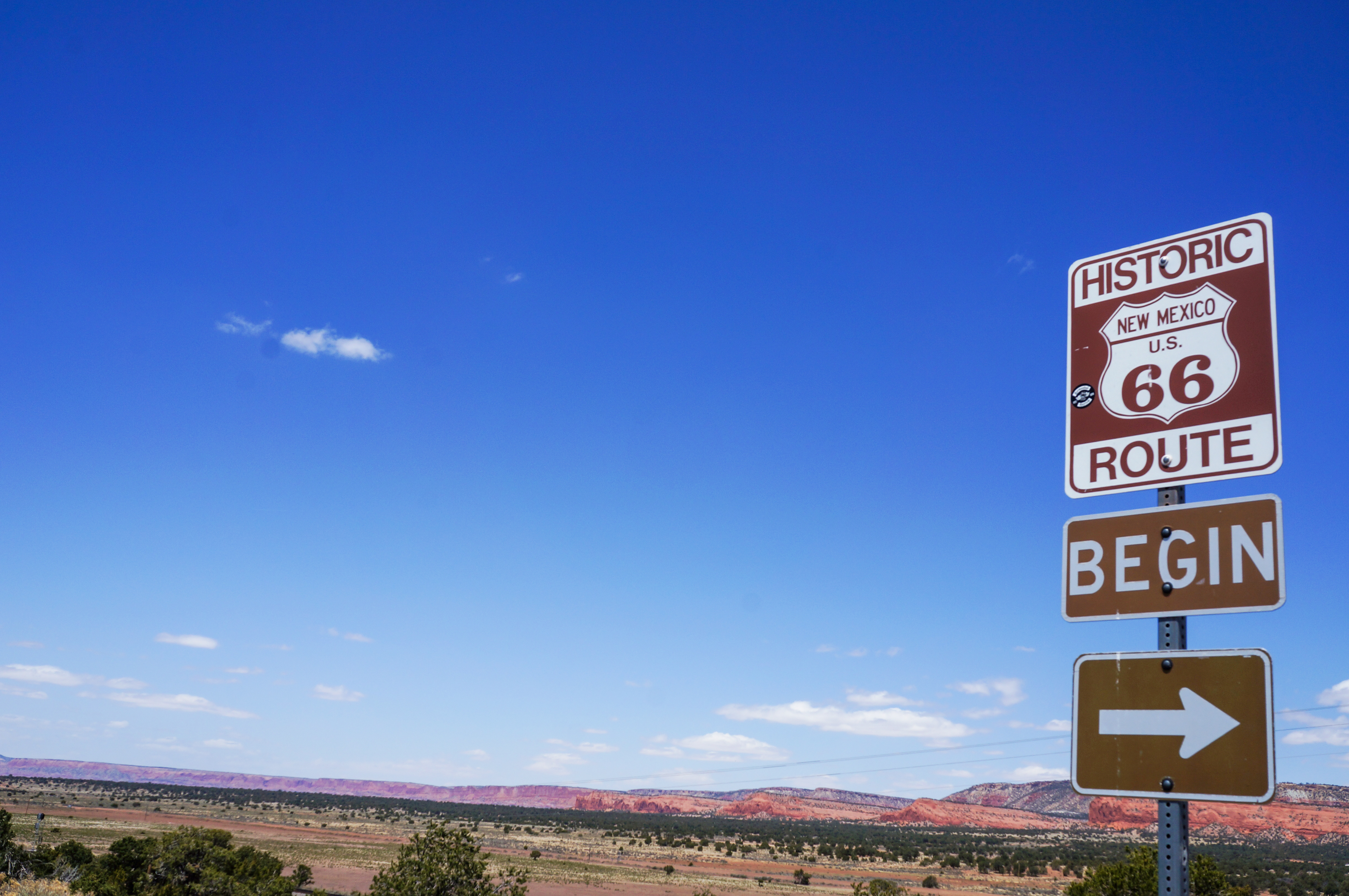 Beginn der historischen Route 66