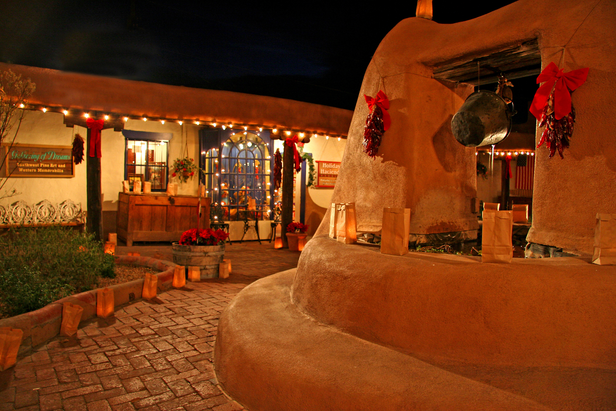 Historischer Lehmbrunnen in der Altstadt von Albuquerque