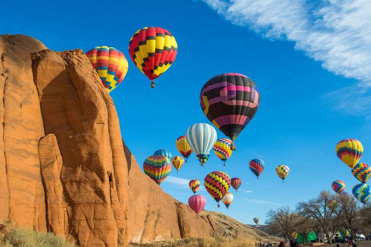 Die Red Rock Balloon Rally in Gallup