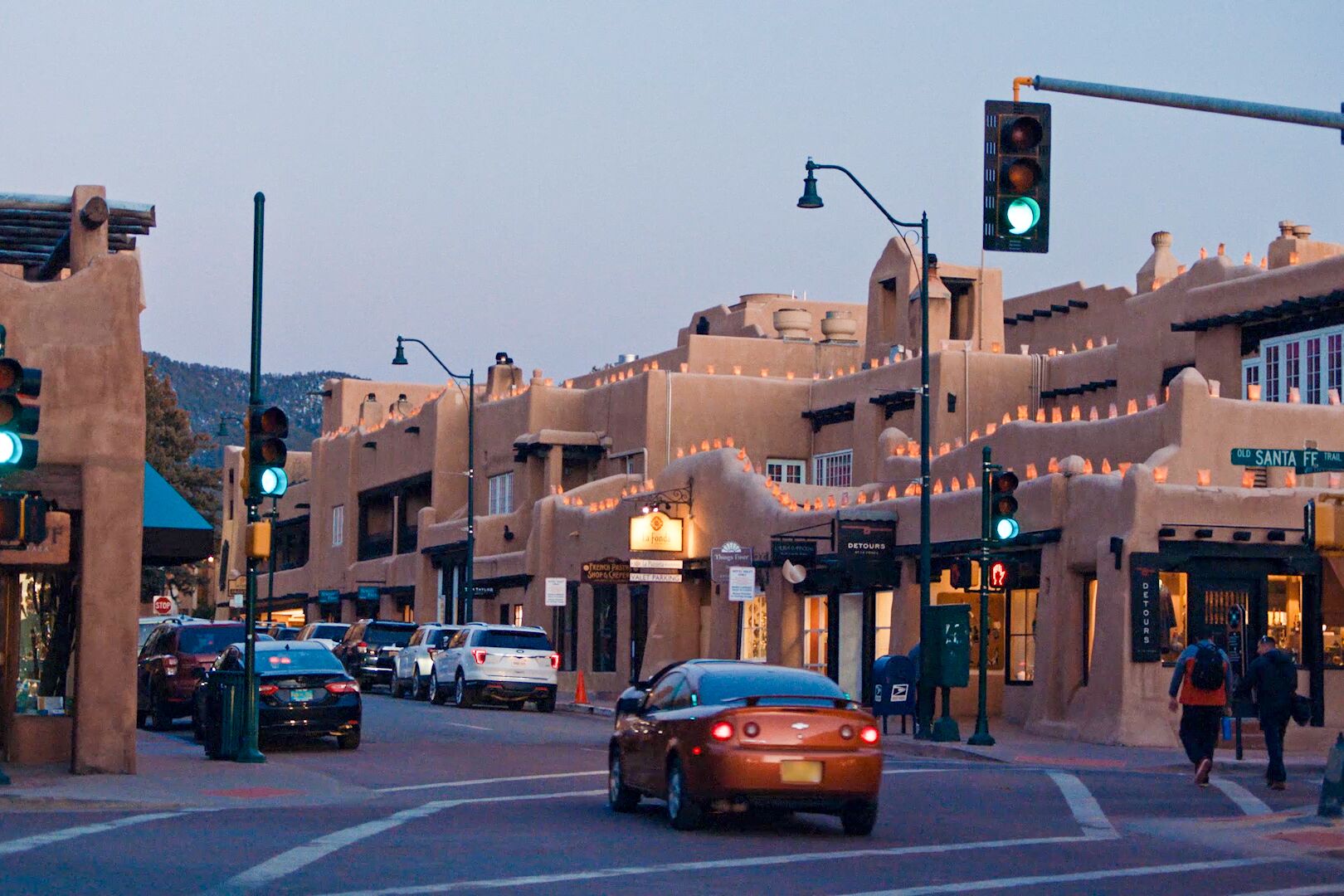 Blick auf die Straßen von Santa Fe