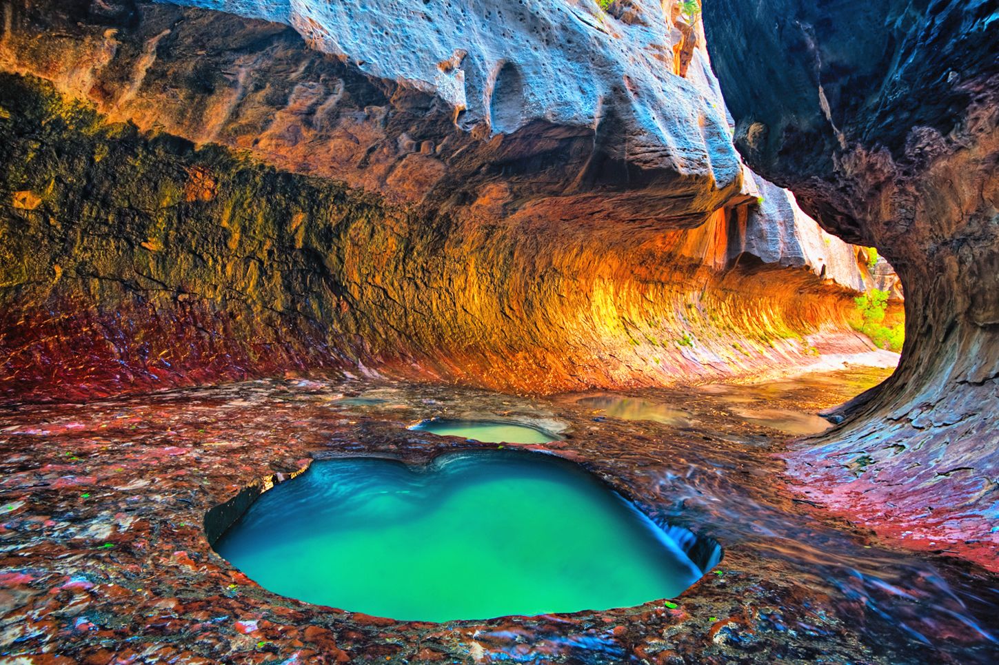 The Subway Pool im Zion Natiopnal Park, Utah