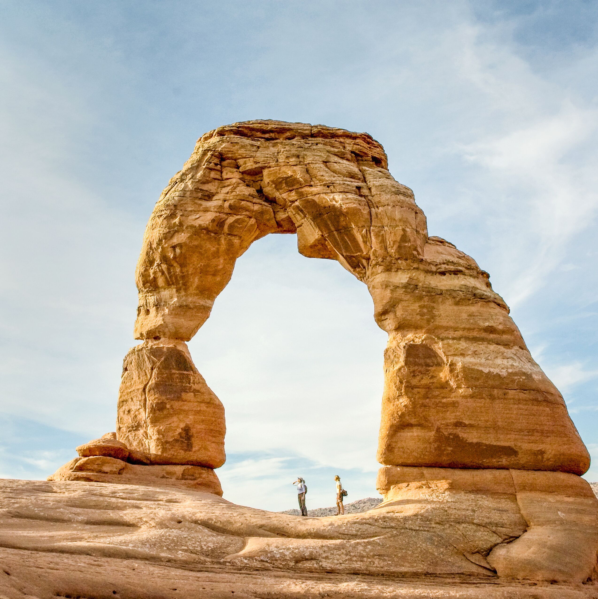 Der Delicate Arch im Arches National Park in der NÃ¤he von Moab, Utah