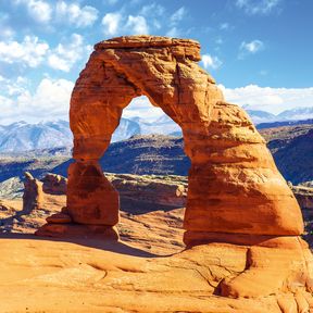 Blick durch den berühmten Delicate Arch