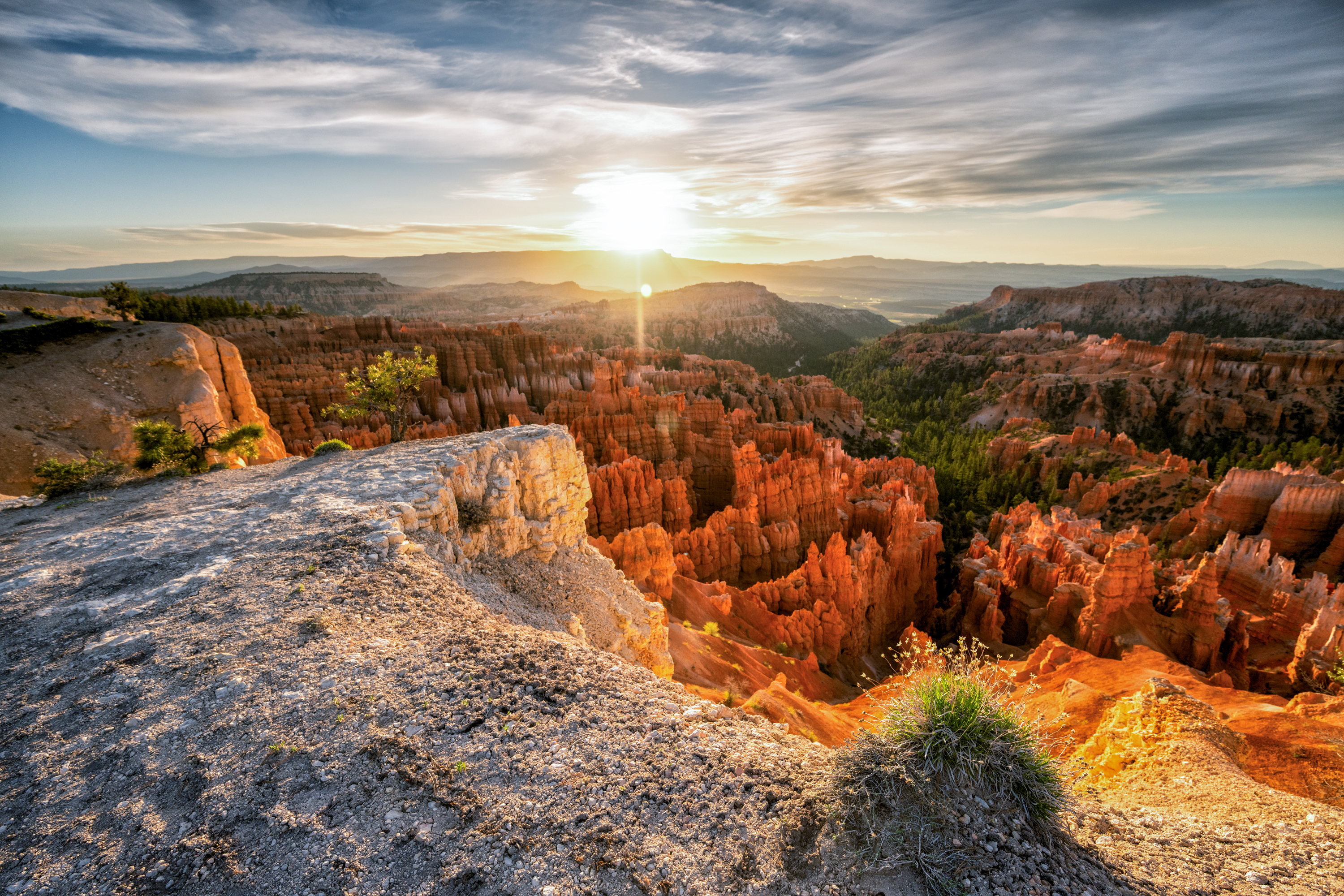 Ausblick von oben auf den Bryce Canyon Nationalpark in Utah