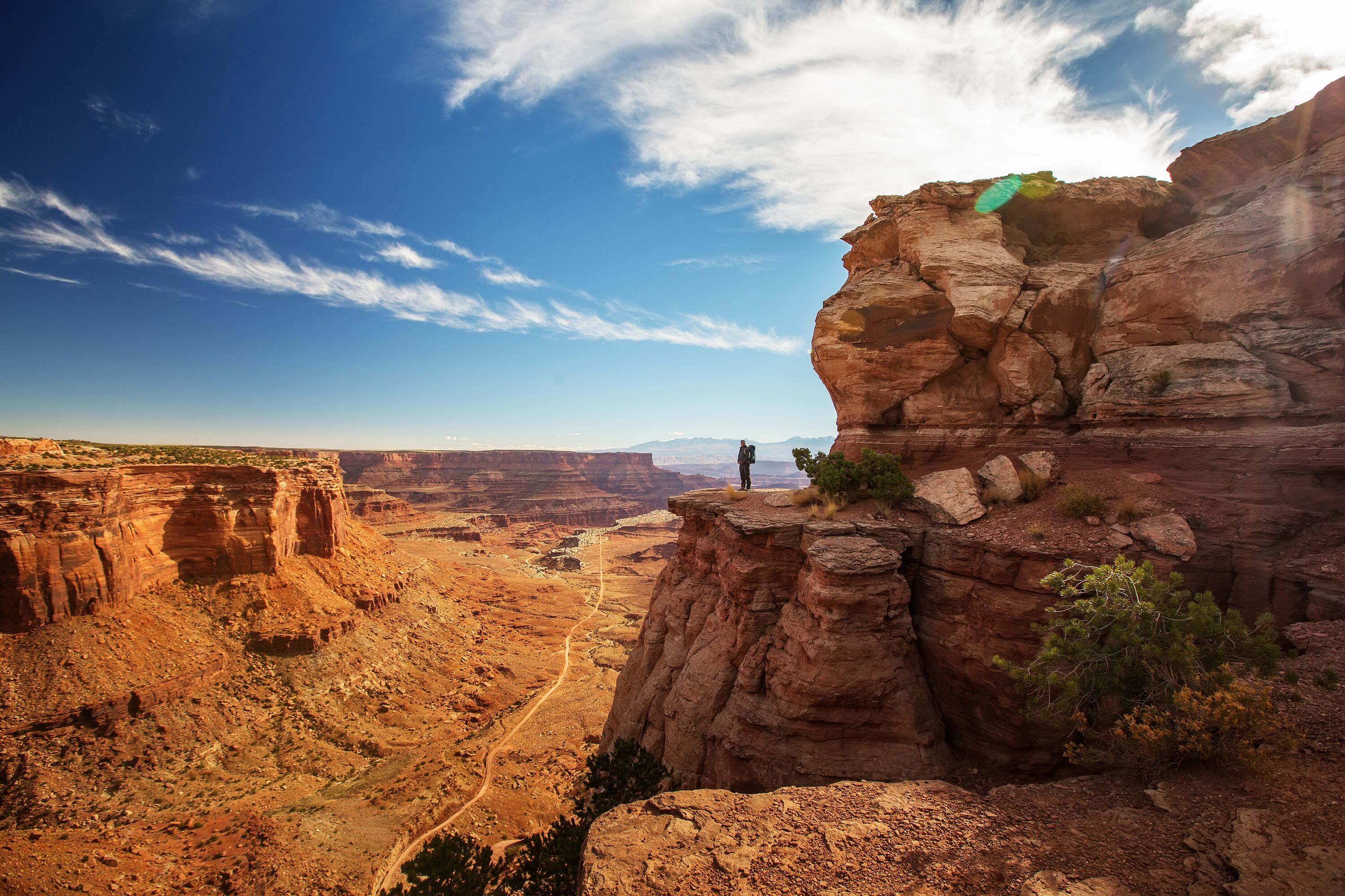 Wanderer im atemberaubenden Canyonlands Nationalpark in Utah