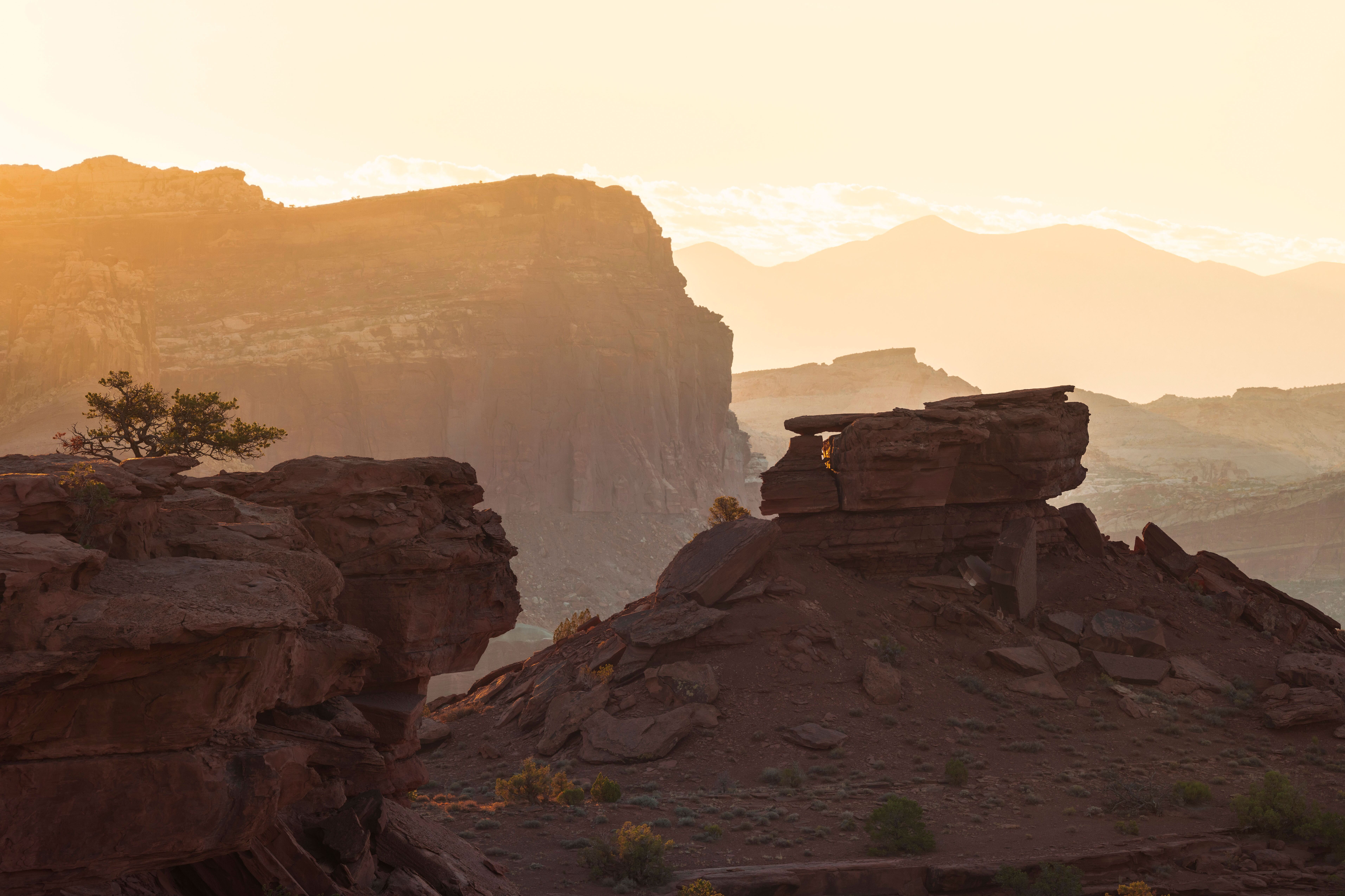 Sonnenuntergang im Capitol Reef