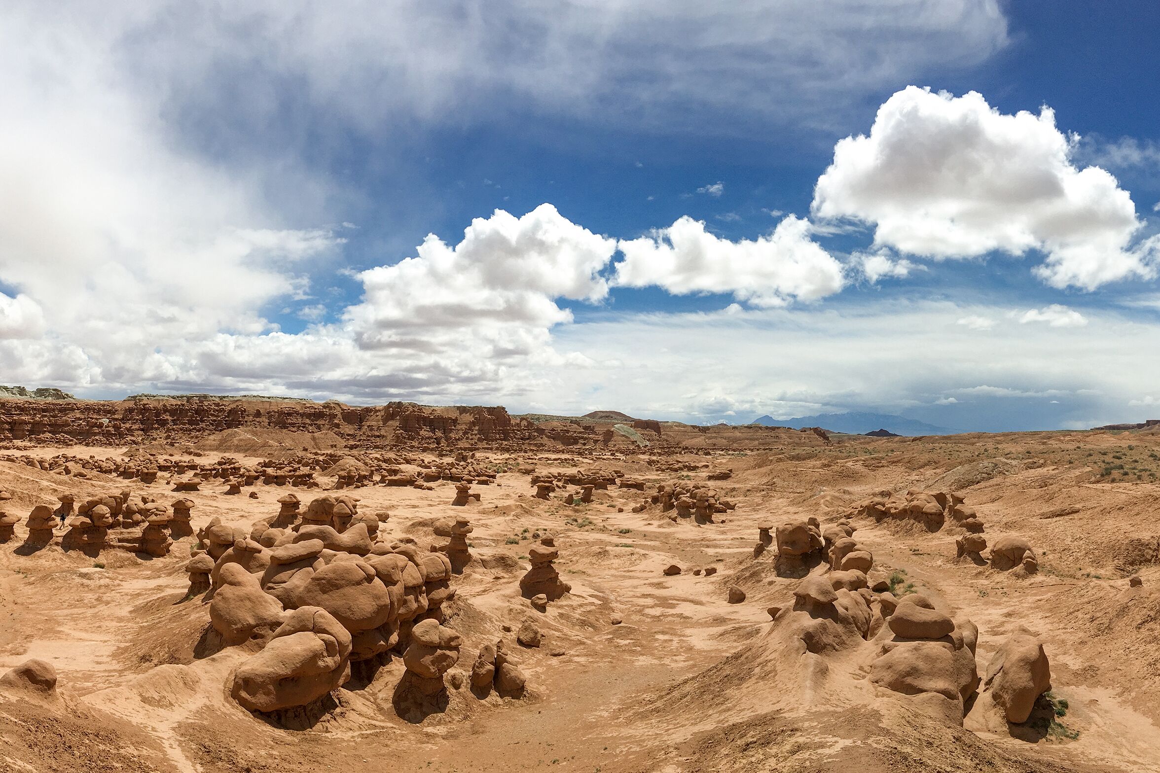 Erodierter Sandstein im Goblin Valley State Park Erodierter Sandstein im Goblin Valley State Park