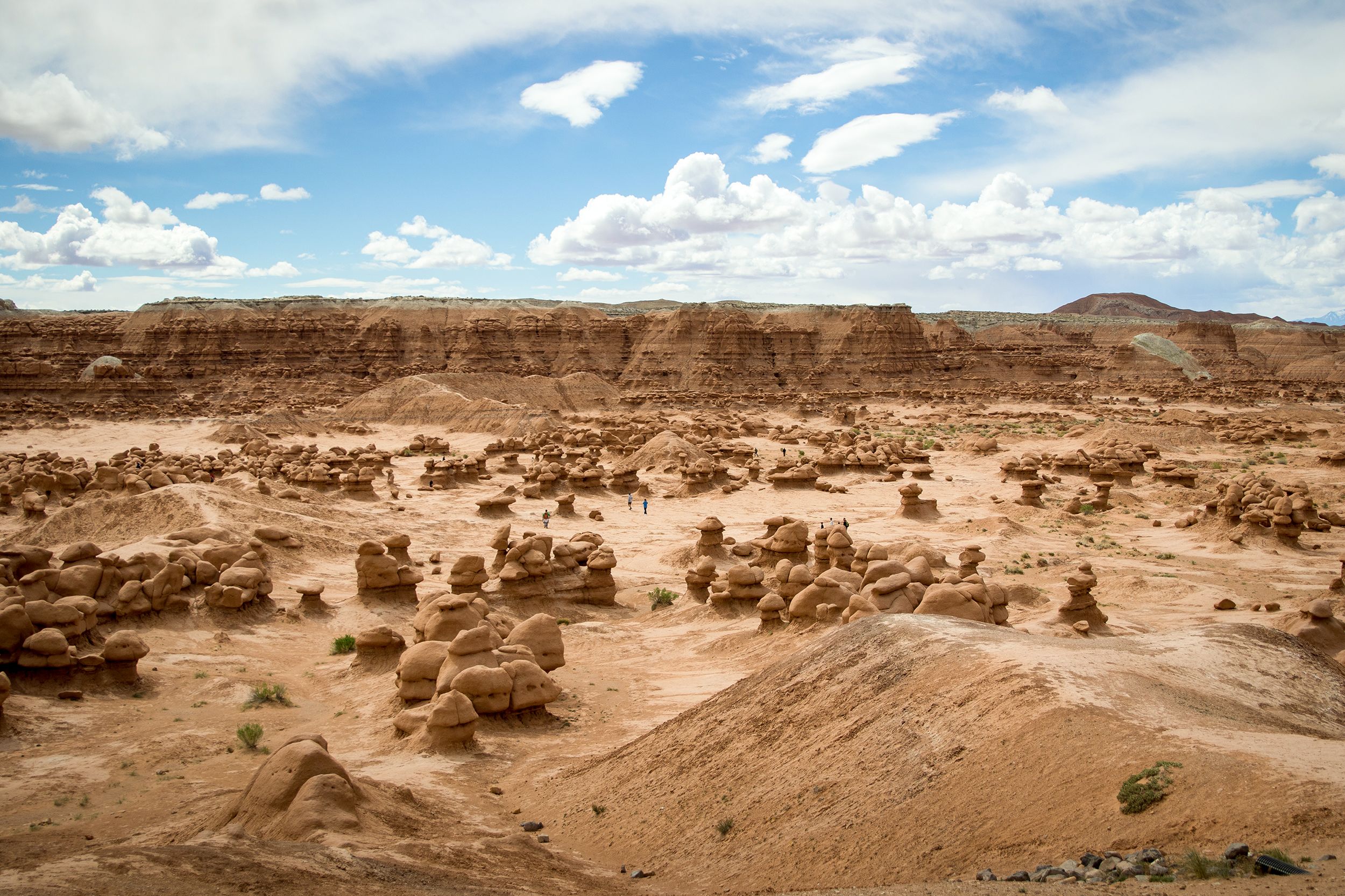 Erodierter Sandstein im Goblin Valley State Park Erodierter Sandstein im Goblin Valley State Park