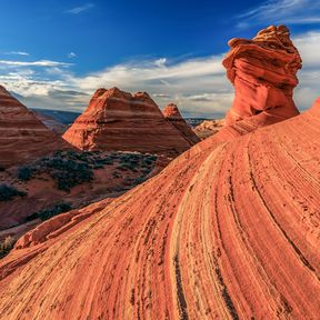 Impressionen des Coyote Buttes Gebirgszuges im Vermilion Cliffs National Monument in Utah