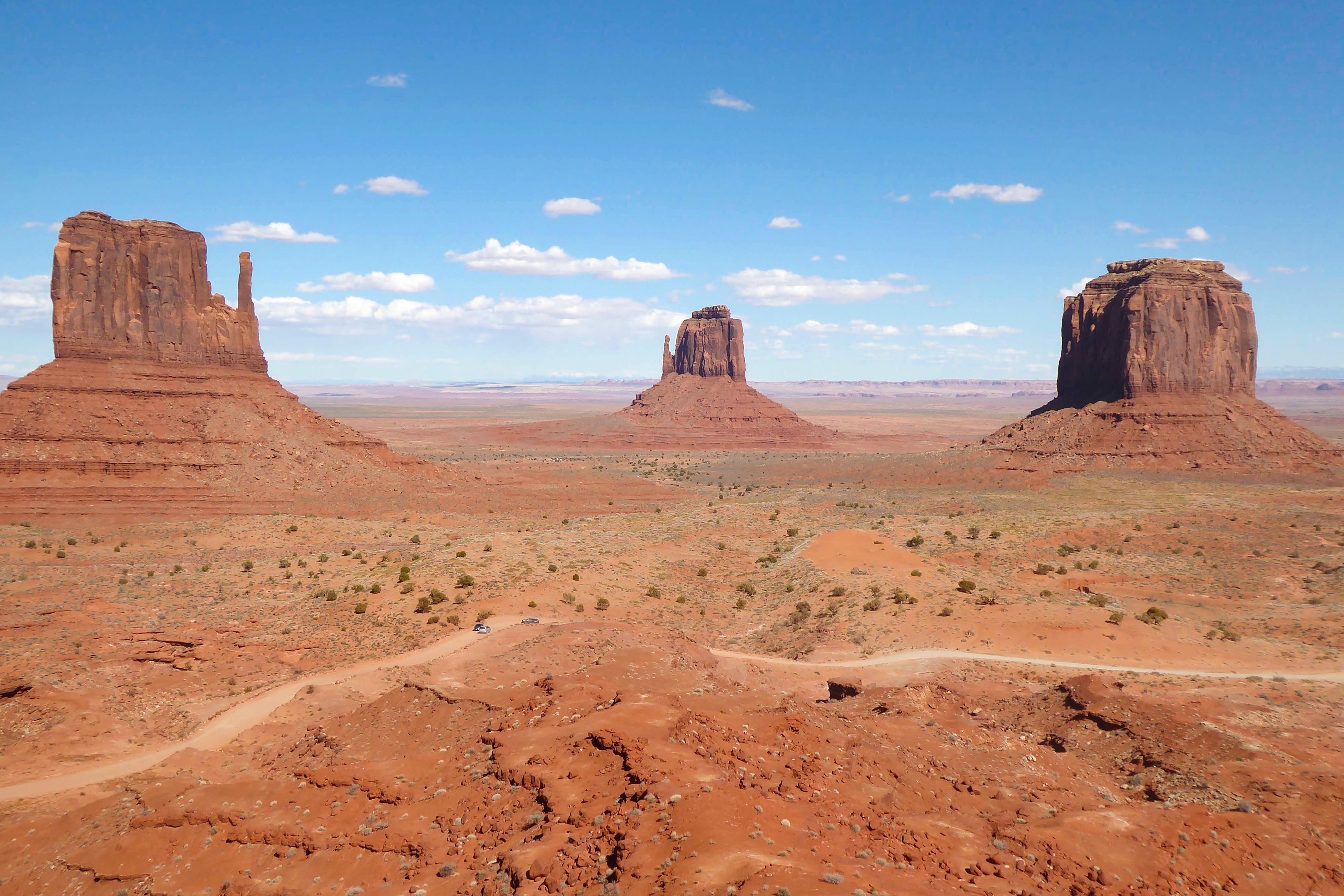 Der Blick über die Weiten des Monument Valleys in Arizona