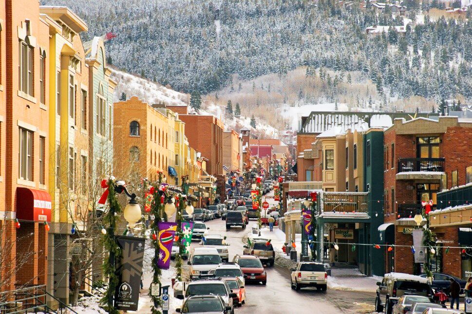 Einkaufsstrasse in Park City, Utah