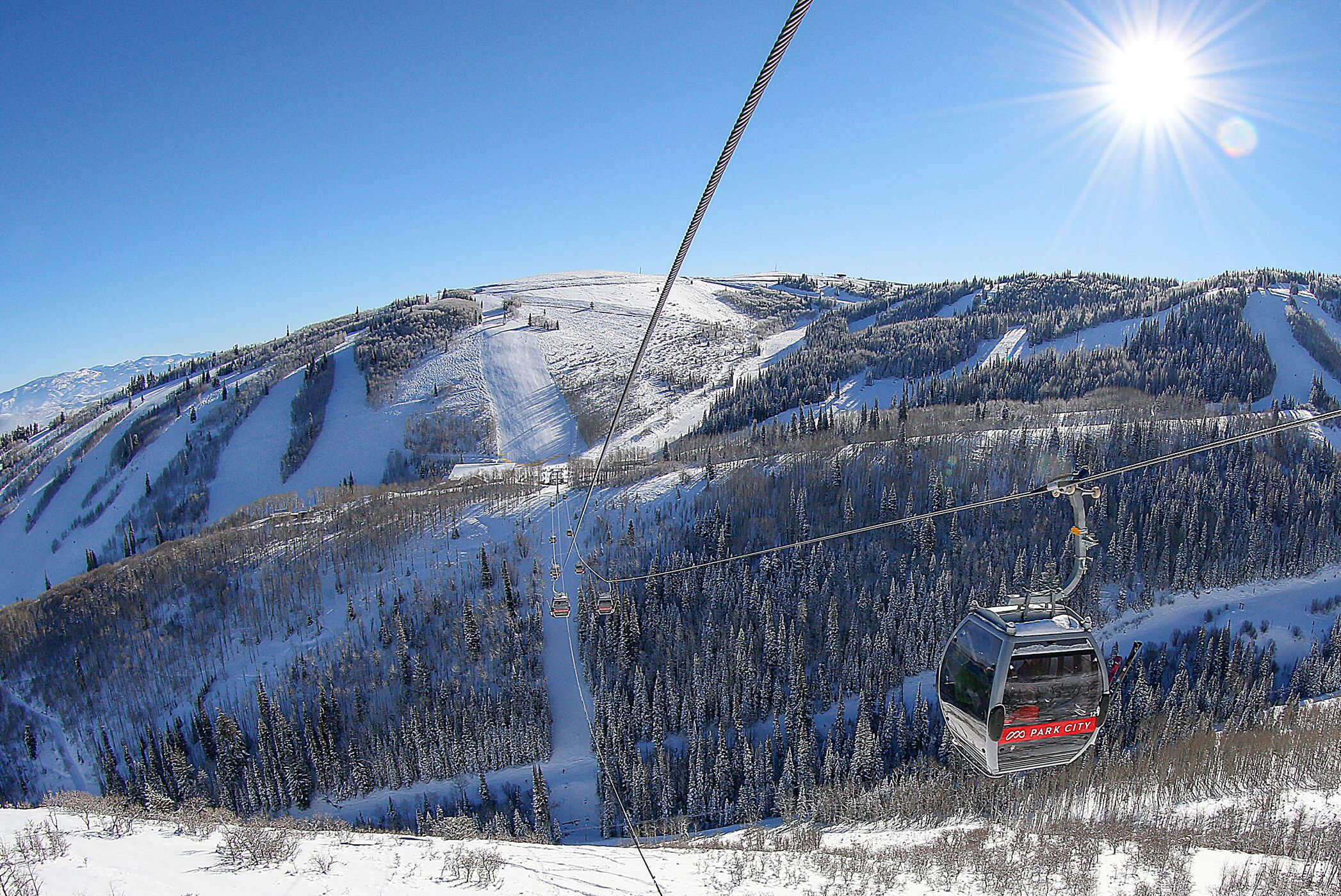 Skilift im Park City Mountain Resort, Park City, Utah