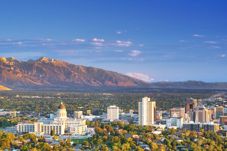 Salt Lake City am Tage, Utah