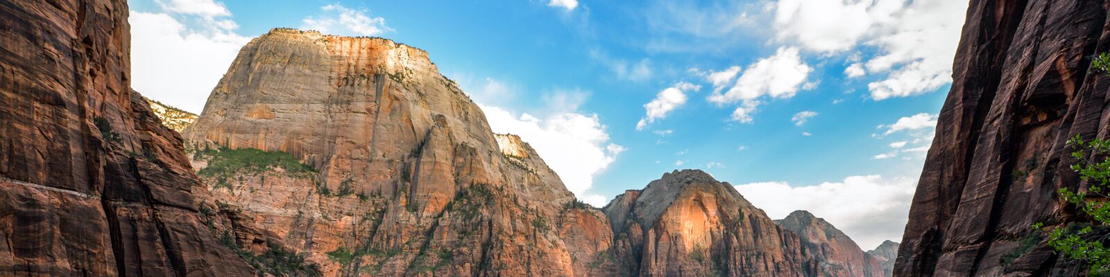 Great White Throne view from Angels Landing Trail, Zion National Park