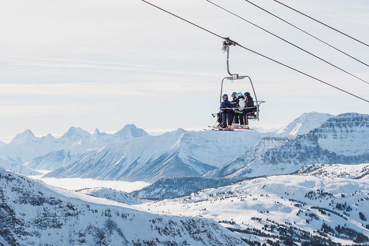 Die Aussicht im SkiBig3 genießen