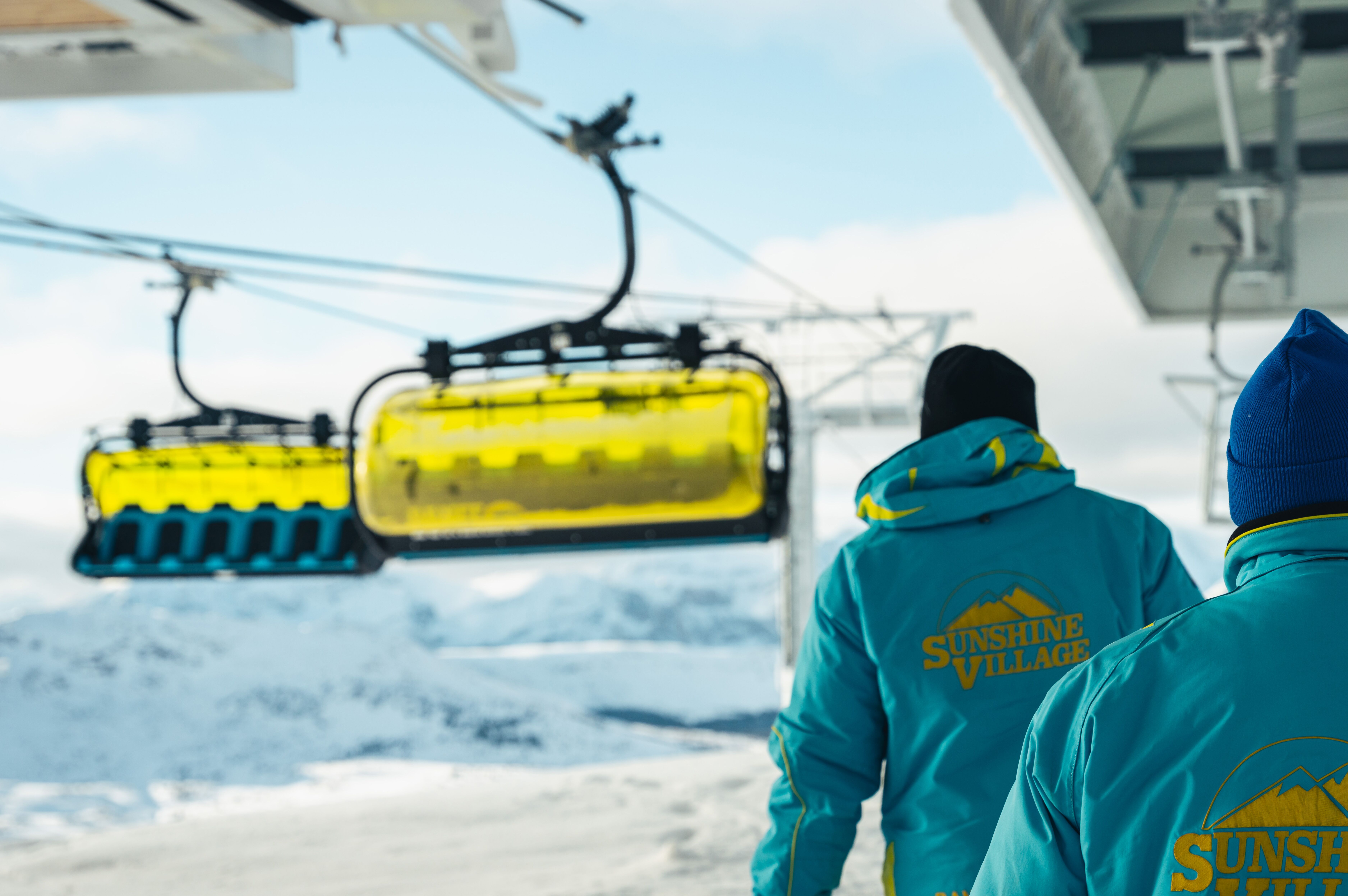 Der beheizte 6-Personen Lift Super Angel LX Express, Sunshine Village