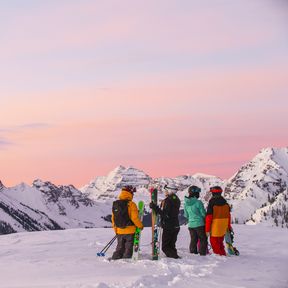 Sonnenaufgang auf dem Burnt Mountain in Aspen Snowmass, Colorado