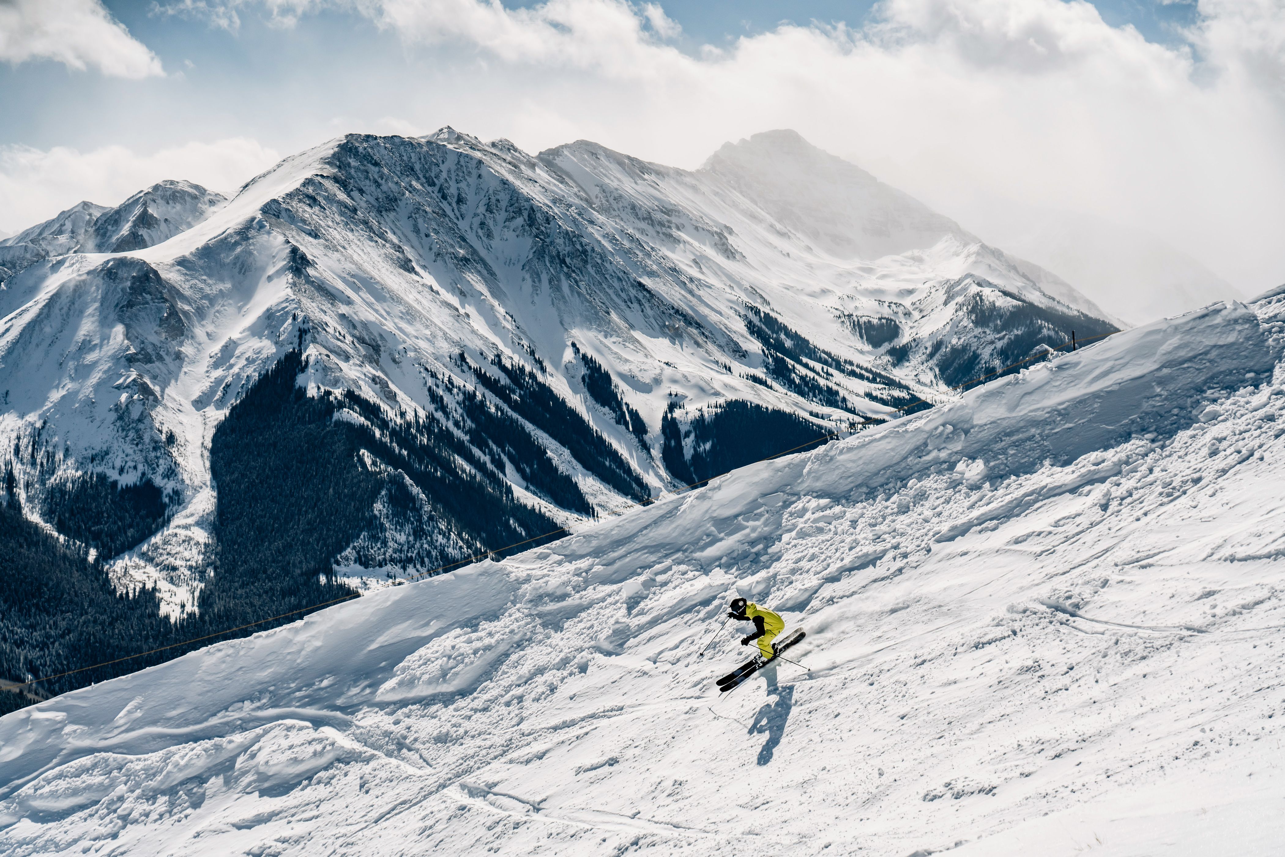 Steile Pisten im Aspen Snowmass Ski Resort