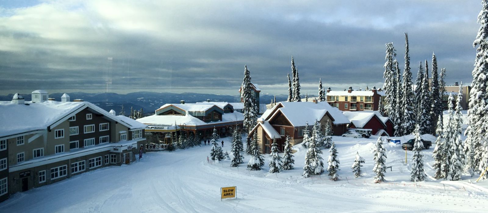 Abfahrtsende im Big White Ski Resort