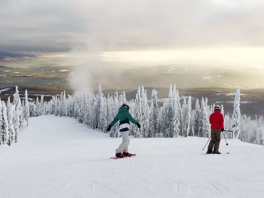 Piste im Big White Ski Resort in British Columbia, Kanada