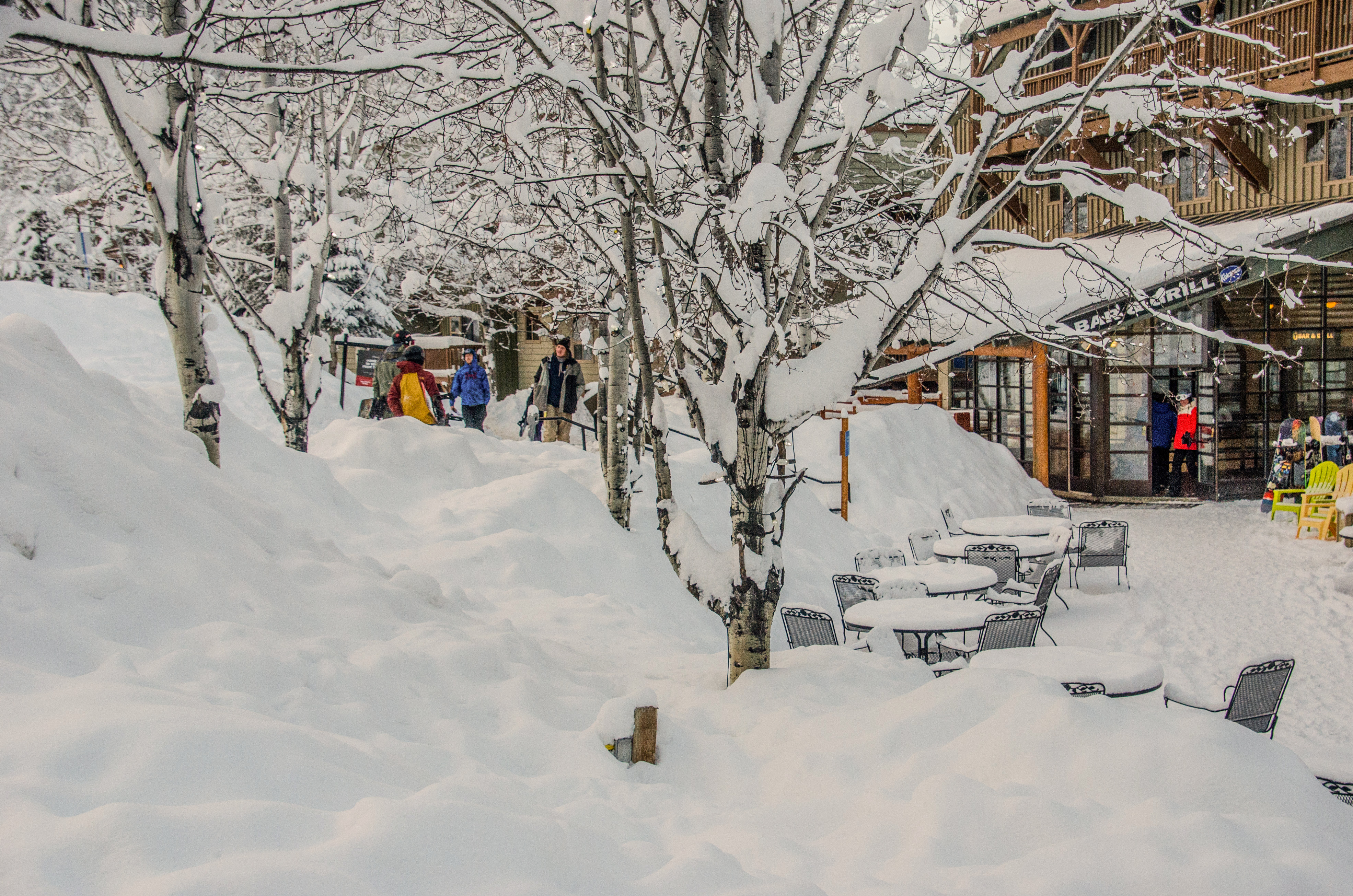 Schnee im Panorama Mountain Resort in British Columbia