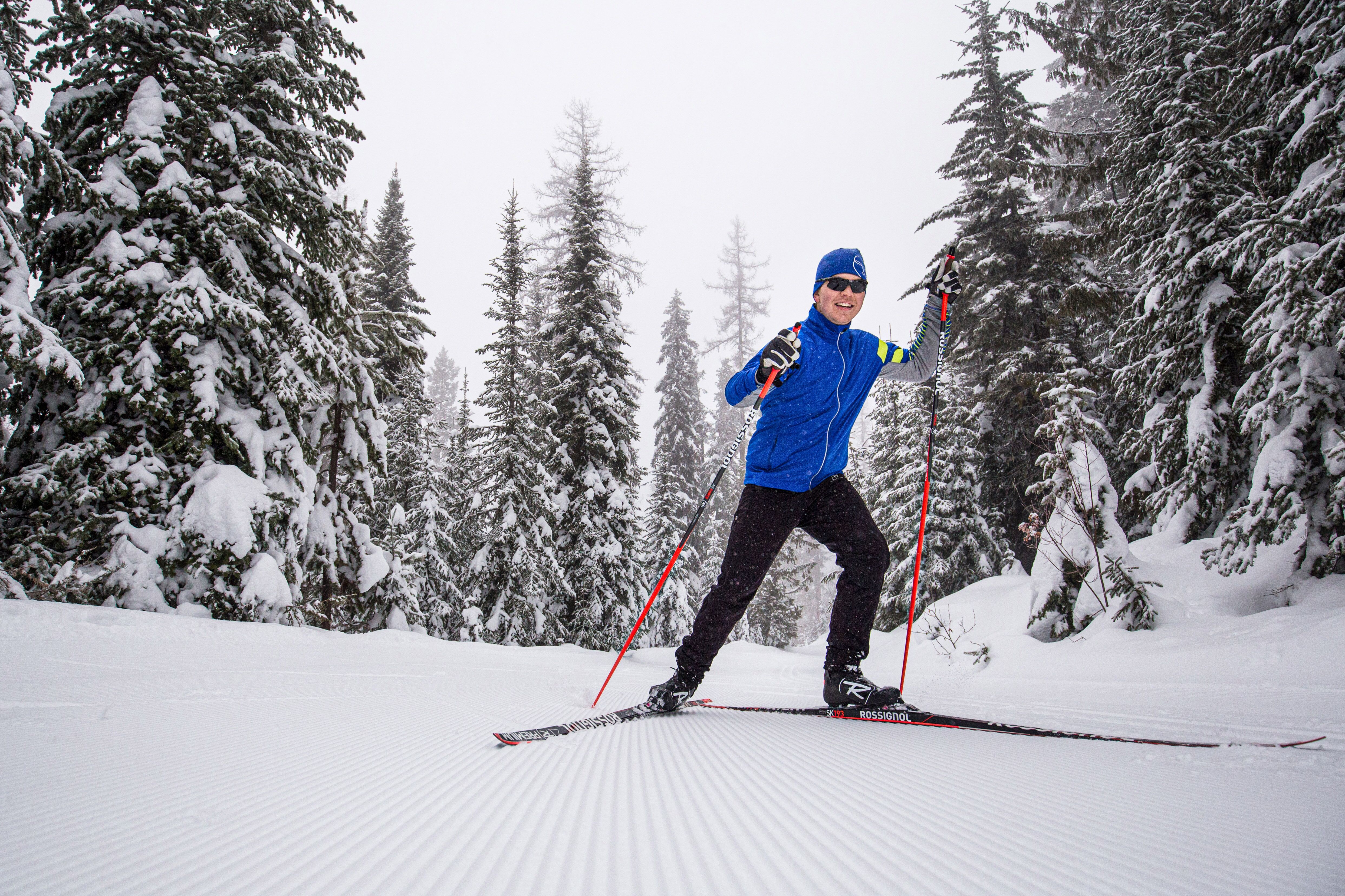 Skilanglauf im Silver Star Mountain Resort in British Columbia