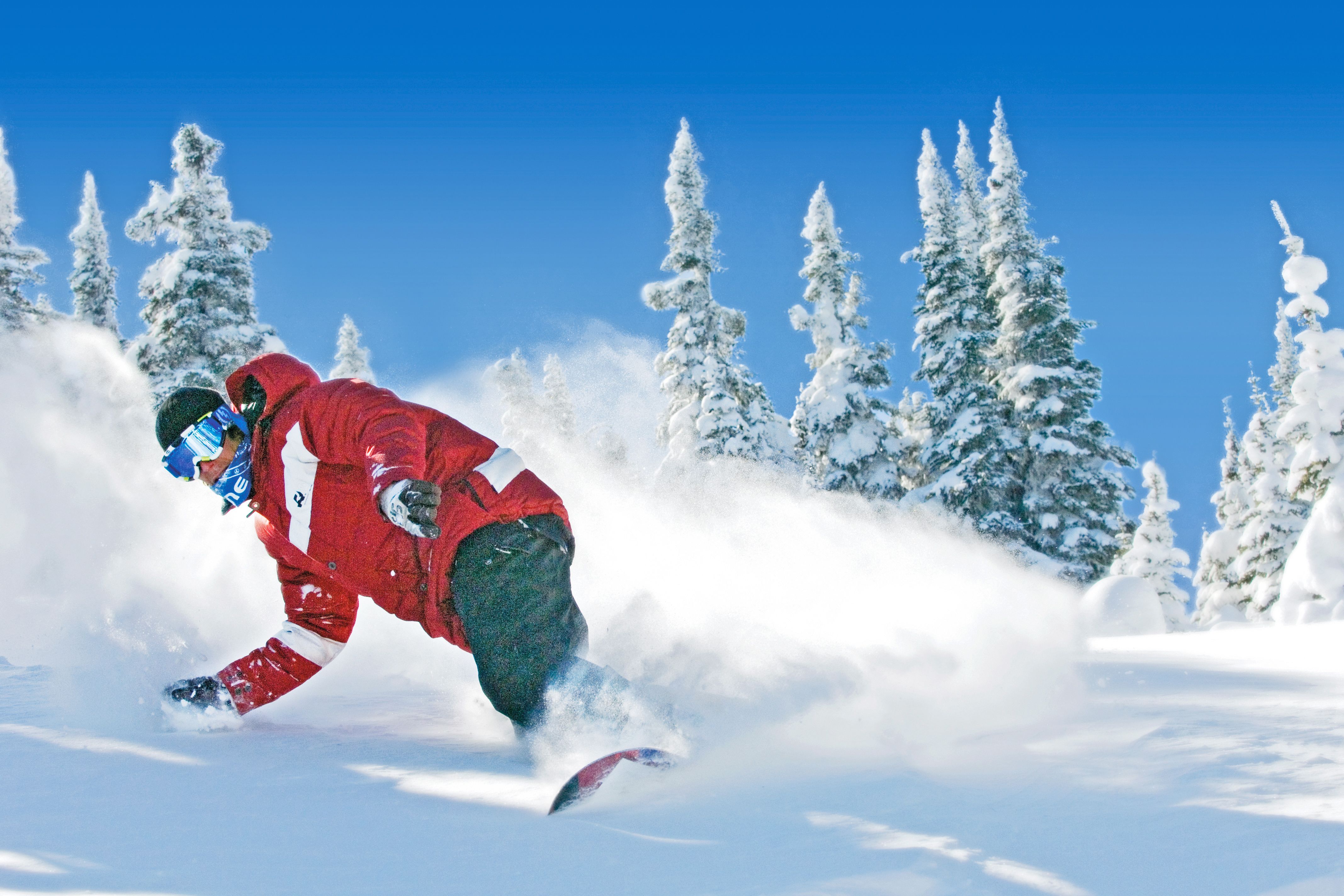 Snowboard-Action in Sun Peaks