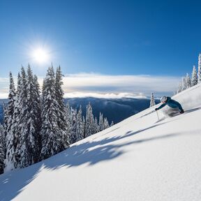 Challenger-Piste im Sun Peaks Resort