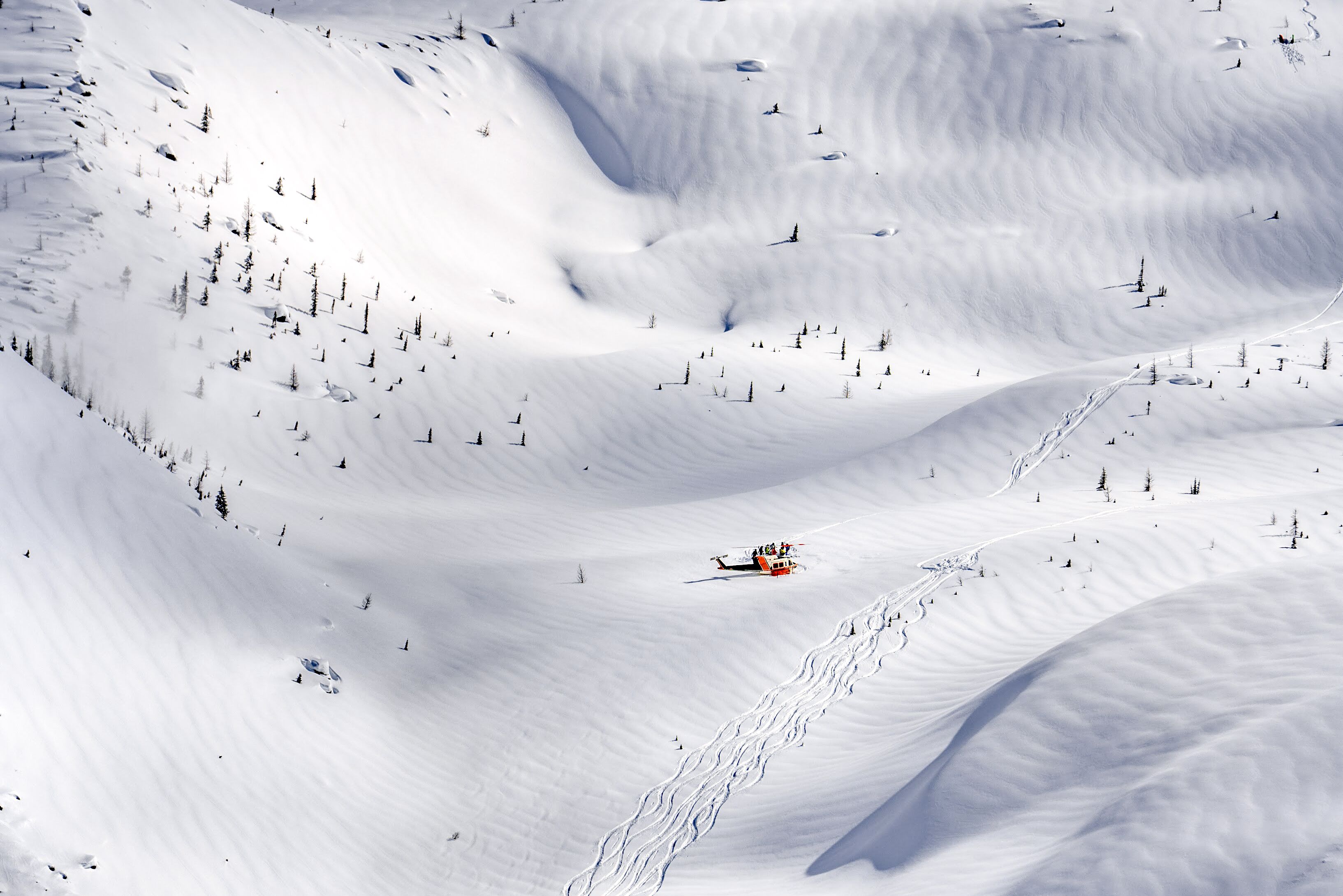Traumhafte Winterlandschaft in Panorama in British Columbia