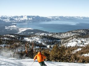 Skifahren im Heavenly Mountain Resort beim Lake Tahoe